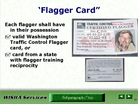 Washington State Flagger Certification